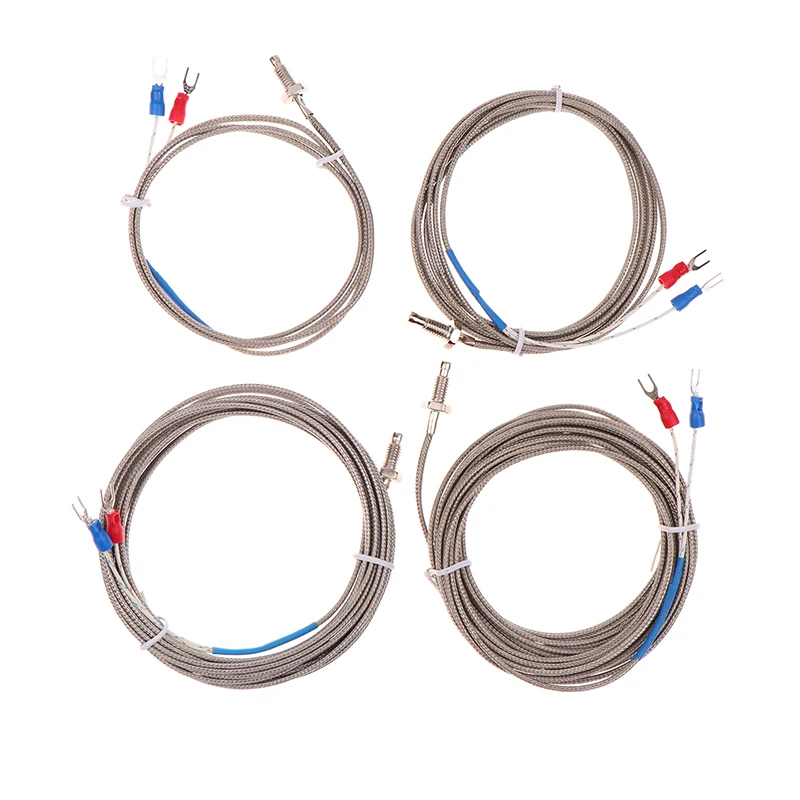 1 Piece 0-400°C Temperature Controller Thermocouple Thread M6 Screw Type K 1/1.5/2/3/4/5m Probe Sensor Temperature Sensor