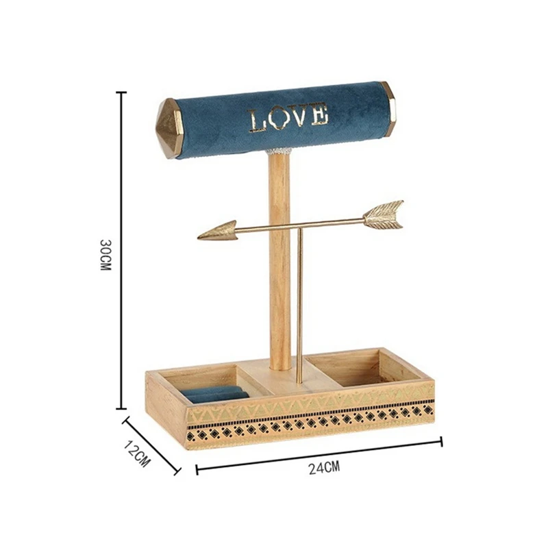 

Подставка для ювелирных изделий, металлический и деревянный держатель для ожерелья, ювелирное дерево для ожерелья, браслетов, сережек и колец