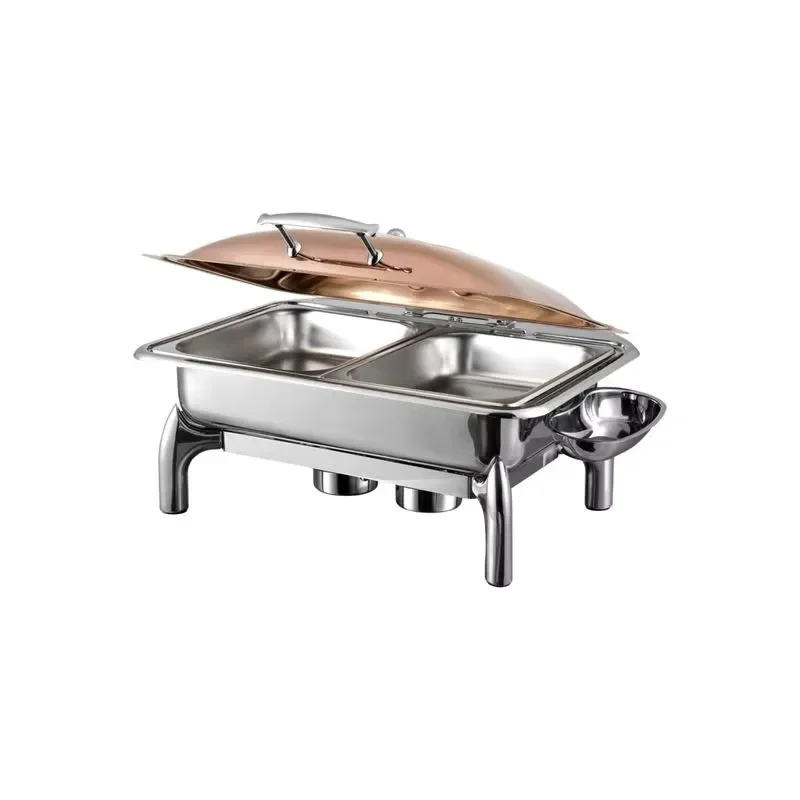 Stainless Steel Rectangular Hydraulic Hot Pot Warmer for Hotel Buffet Food Service Commercial Grade Heating Equipment 5