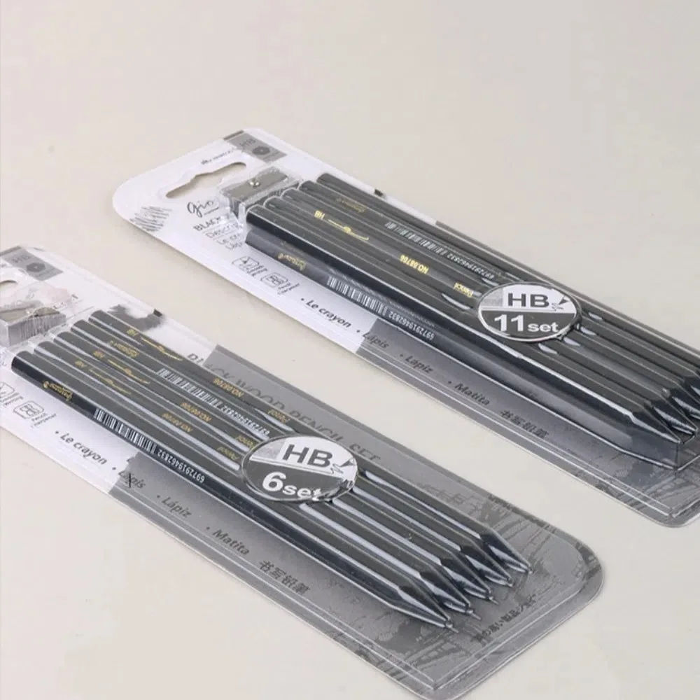 Дизайнерская ручка, мягкий карандаш для эскизов, 2H HB, графитовый смешанный угольный карандаш, черные принадлежности для рукоделия, набор карандашей для рисования, карандаши для художника