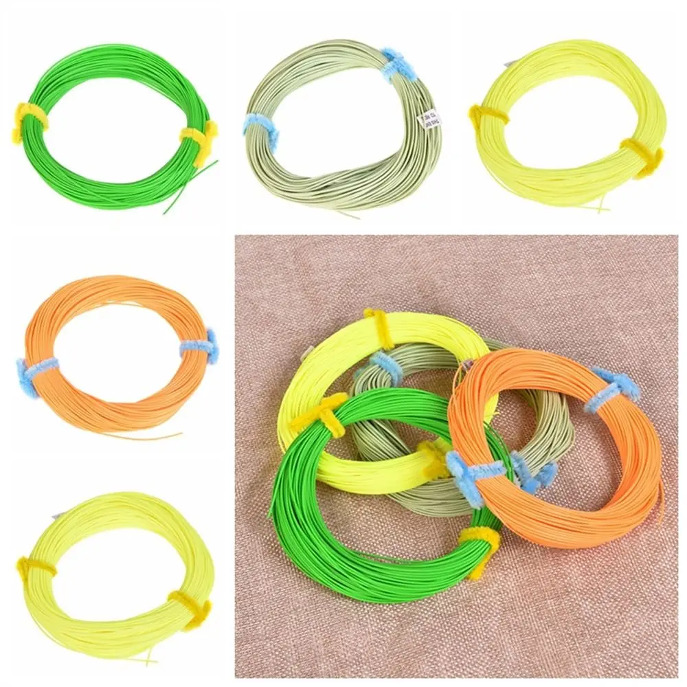 100FT Fly Fishing Line Fluo Front Welded Loop Forward Floating Long Casts 4 Colors Weight Fishing Line Nymph Fishing