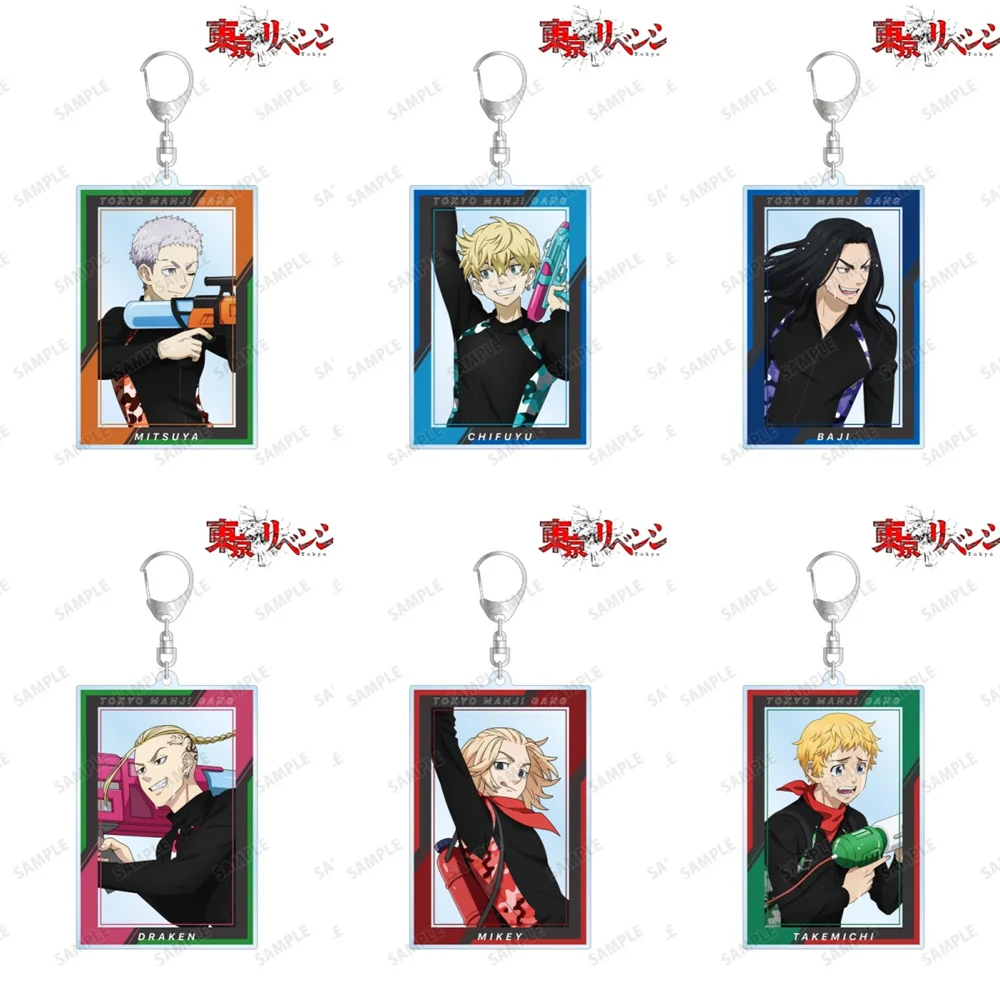 

6cm Anime Tokyo Revengers Acrylic Stand Model Figure Cosplay Keychain Topper Birthday Fans Christmas Desk Decor Plate Gift