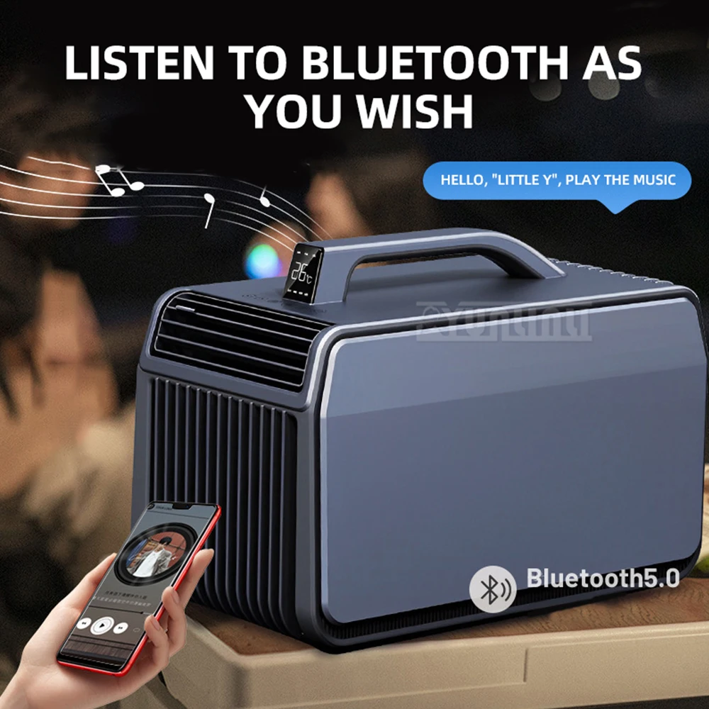 مكيف الهواء المحمول خيمة التخييم الدافئة والباردة التيار المتناوب/تيار مستمر بالطاقة التحكم في المناخ سخان برودة وحدة تكييف الهواء المحمول