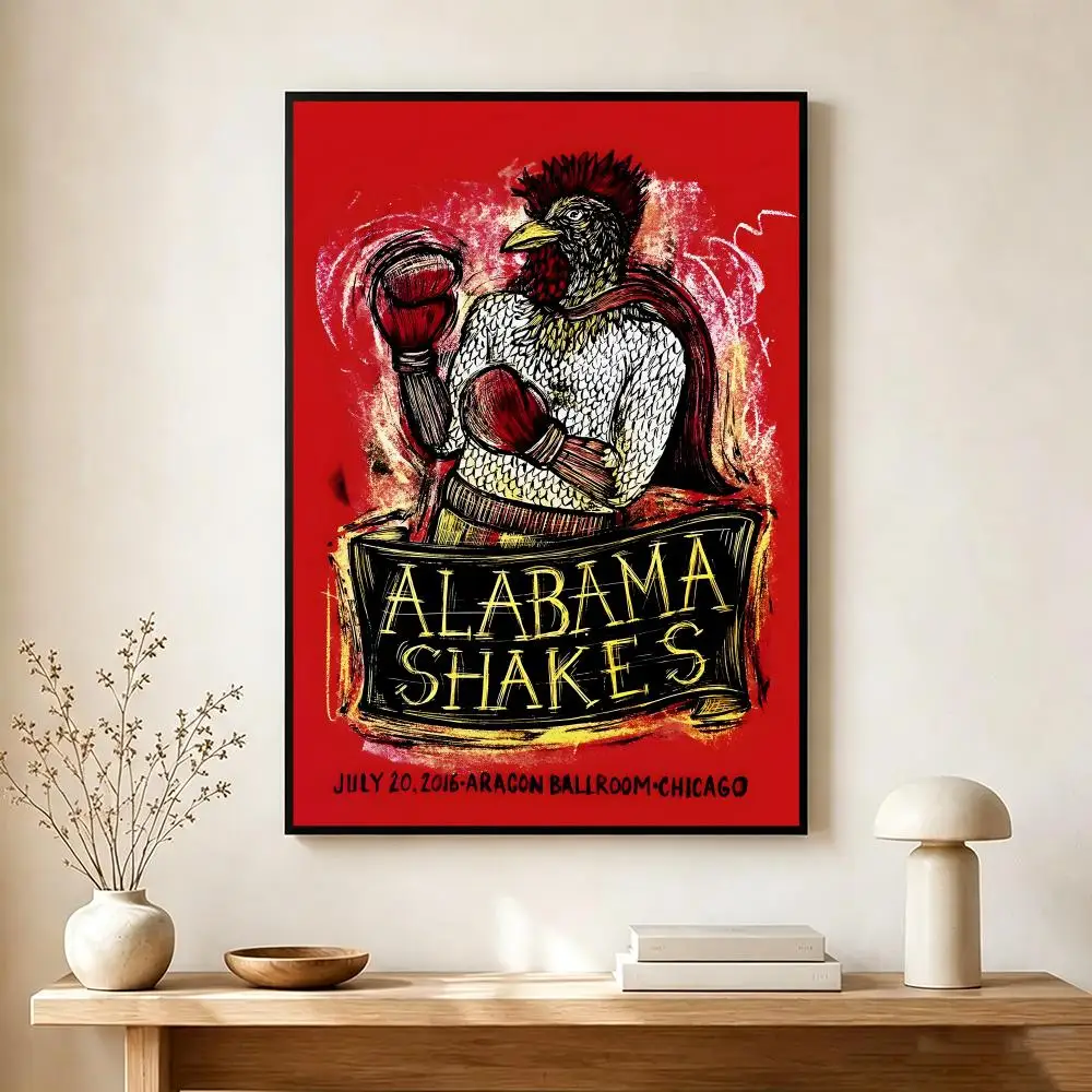 Soulful Band A-Alabama Shakes Poster Modern Home Decoration Interior Design & Contemporary Wall Art Collection