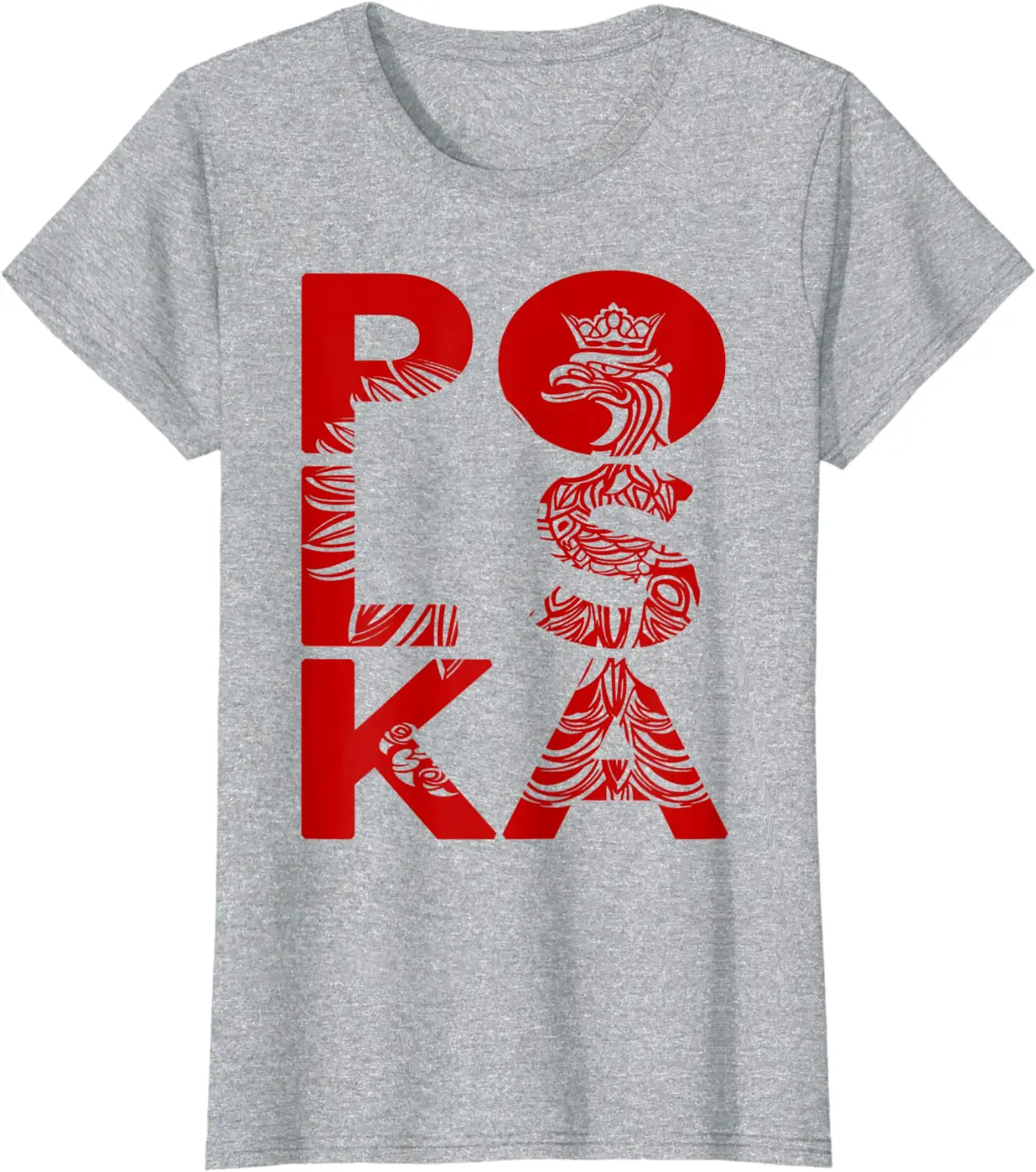 Polska Crowned Eagle Poland Coat of Arms Men T-Shirt Short Sleeve Casual 100% Cotton O-Neck Summer Shirt