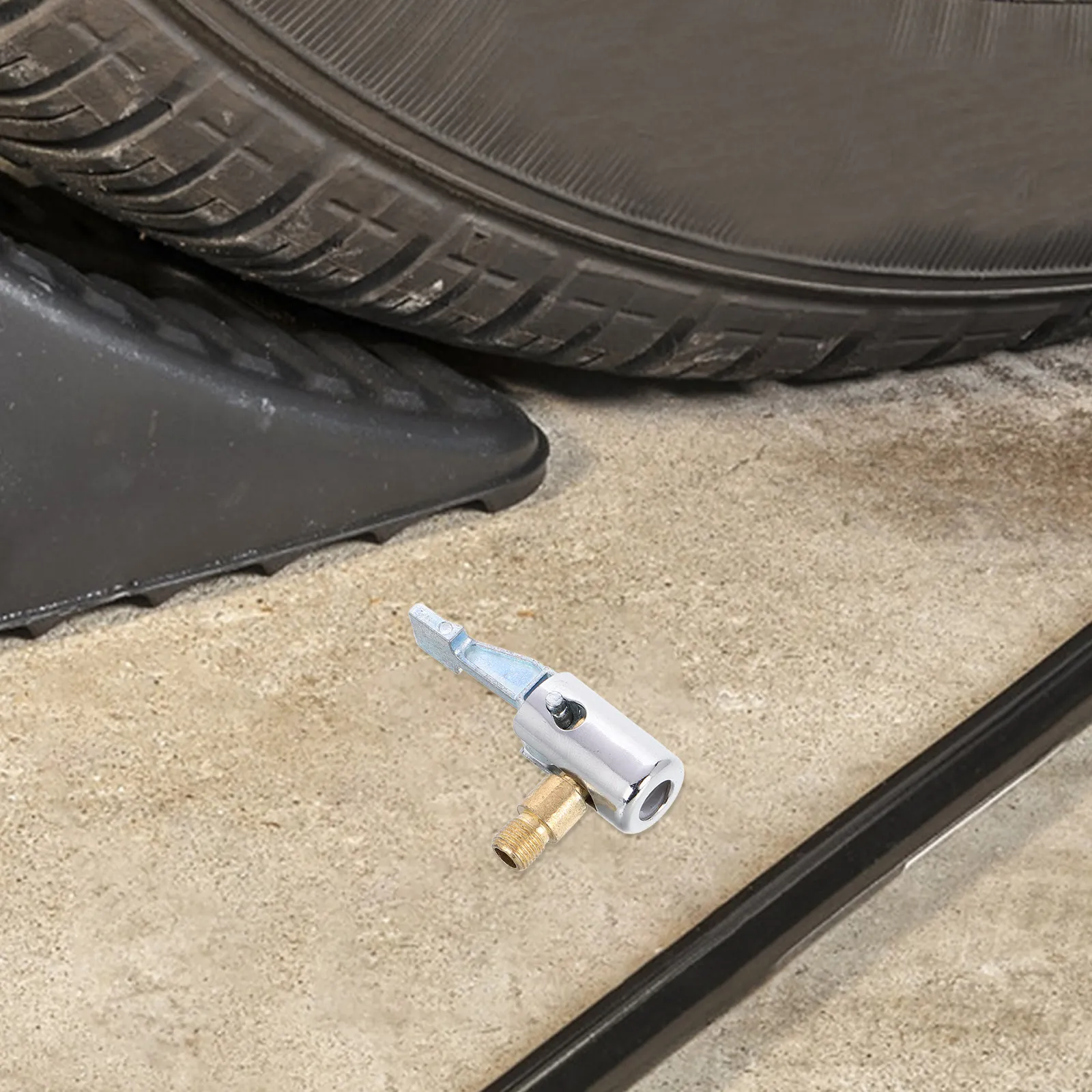 

Portable Air Pump Adapter Quick Release Threaded Nozzle Conversion for Vehicle Bicycle Tire Inflator Brass Locking Air Chuck