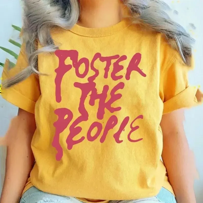 NEW Foster The People Trending T shirt Yellow Cotton All size H