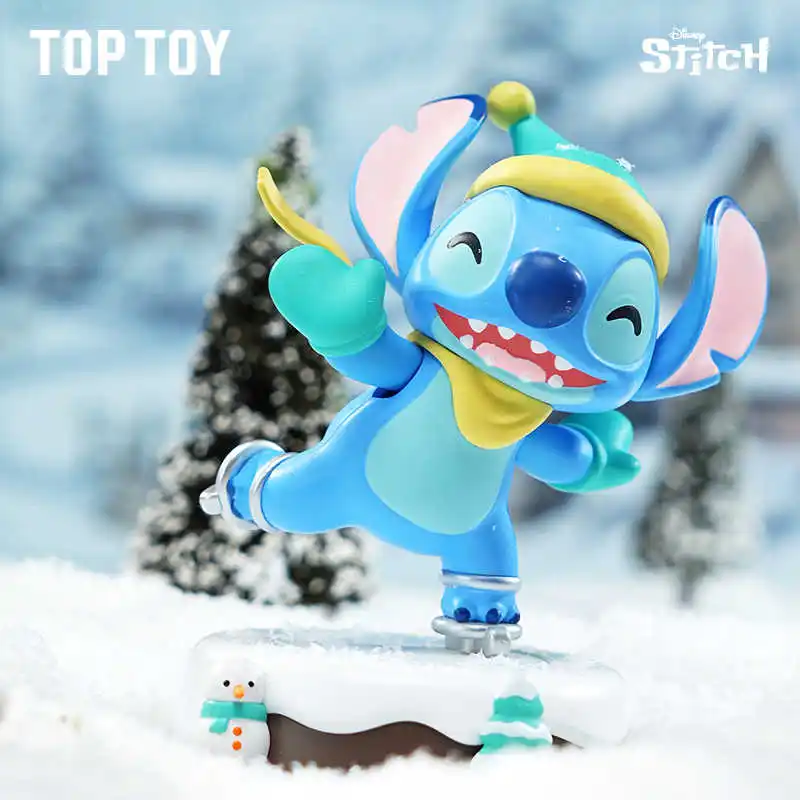 Disney Stitch Śliczna Seria Ruchowa Modne Zabawki Figurki na Stół Ruchome Zabawki Gadżety Figurka Niespodzianka Ozdoba Prezenty