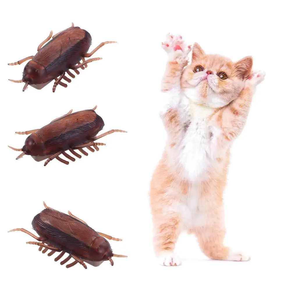 

Pet Cat Puppy Novelty Gag Toys Electronic Battery Cockroach Training Play Toy Kids