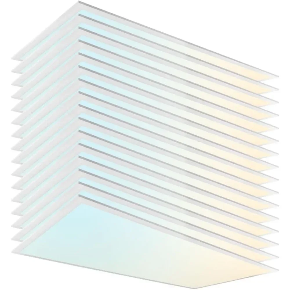 

2x4 FT LED Light Flat Panel, 16 Pack 40/50/60W, Color Temperature Selectable 3K | 4K | 5K, Dimmable Recessed Drop Ceiling Lights