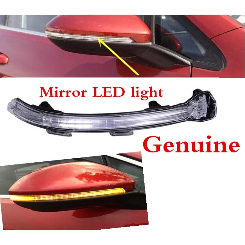 CAPQX 2PCS side mirror LED turn signal light lamp flasher blinks For VW Volkswagen Golf 7 Mk7 2014 2015 2016 2017