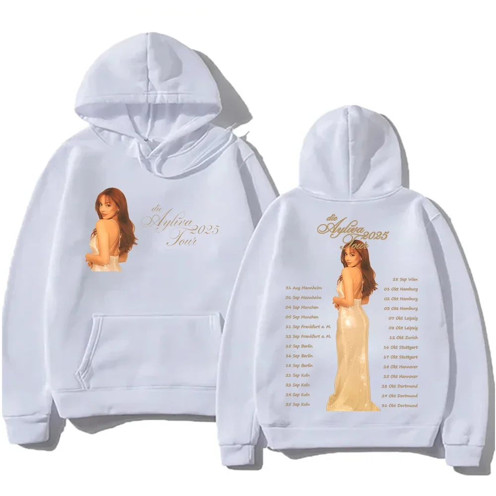 يموت Ayliva جولة 2025 هوديس Ayliva بلوزات جديدة اتجاهات الملابس الجمالية الخريف الأساسية النساء الرجال Y2K البلوز هودي