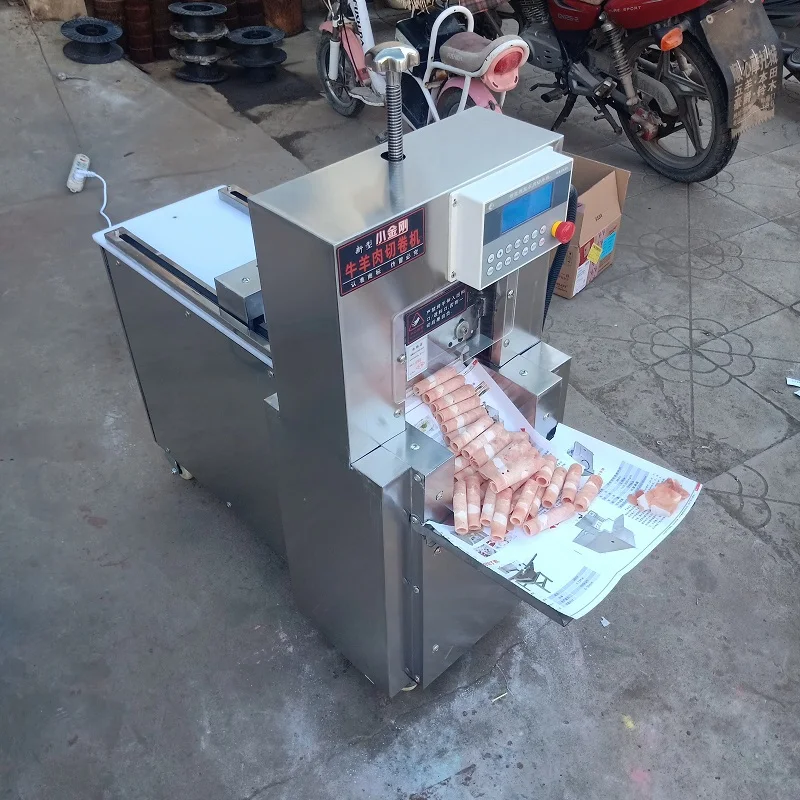 

Автоматическая машина для нарезки ломтиков замороженного мяса, баранины, говядины, машина для нарезки бекона