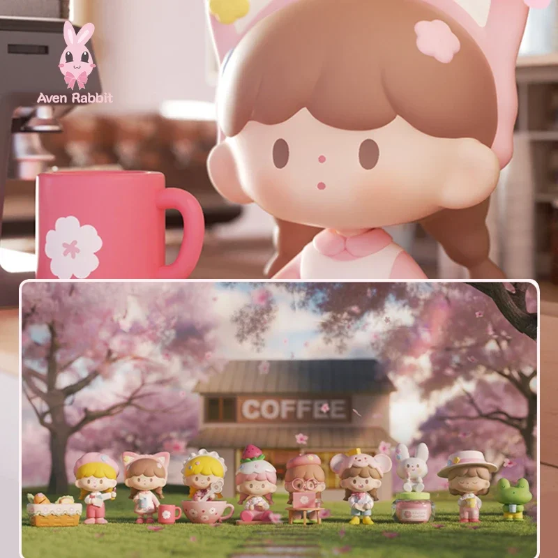 

zZoton Cherry Blossom Cafe Mystery Box Toys Kawaii Caja Misteriosa Mistery Blind Box Action Figure Cute Surpresa Birthday Gift