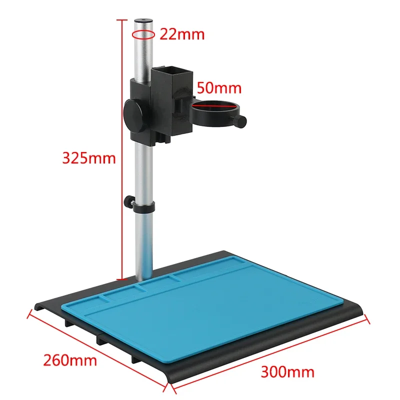 Aluminum Alloy Adjustable Focusing Bracket Focusing Holder Table Stand 40mm 50mm For Digital HDMI USB Video Microscope Camera