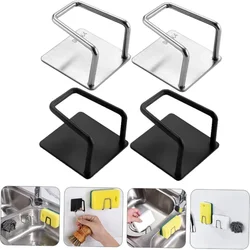 1 Pieces Sponges Holder Kitchen Drain Stainless Steel Rack Self Adhesive Storage Holder Wall Hook Kitchen Tool Wholesale