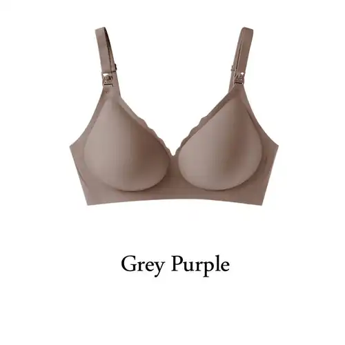 Maternity bra with push-up front to prevent sagging Seamless breathable and comfortable nursing push-up bra - Image 12