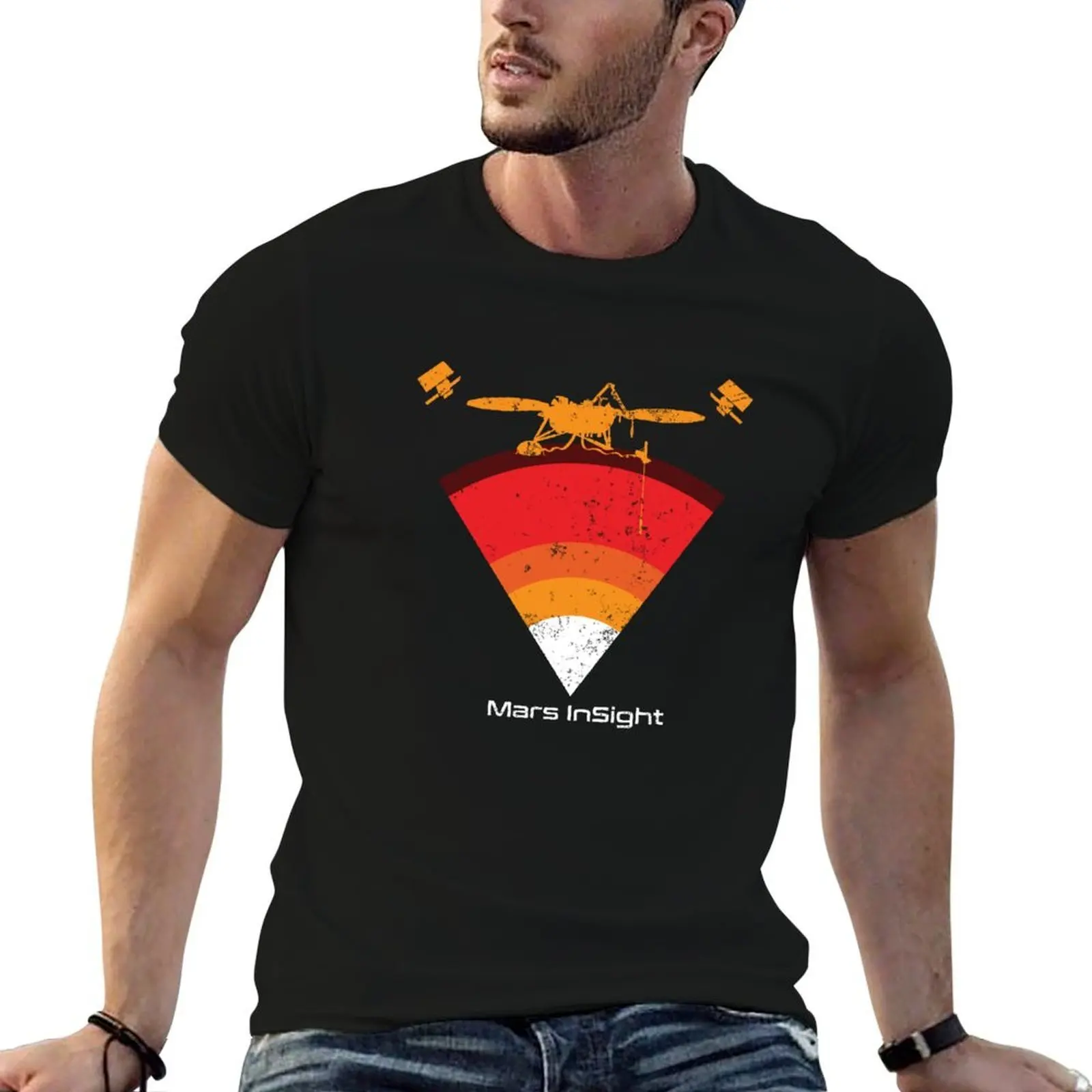 

Mars InSight T-Shirt funny t shirts cotton man t shirt heavy cotton T-Shirt
