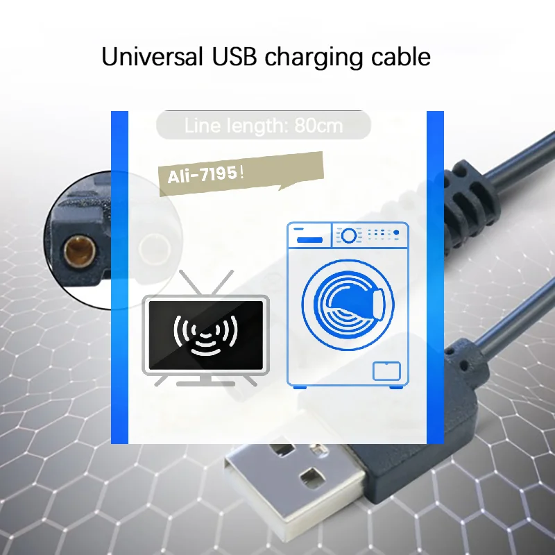Электрические-машинки-для-стрижки-животных-usb-зарядное-устройство-кабель-для-зарядки-шнур-питания-для-триммера-c6-c7