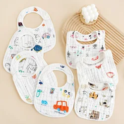 Soft Comfortable Baby Bibs Gauze Muslin Kids Bandana Feeding Burp Cloth Newborn Infant Saliva Towel Baby Girl Boy Accessories