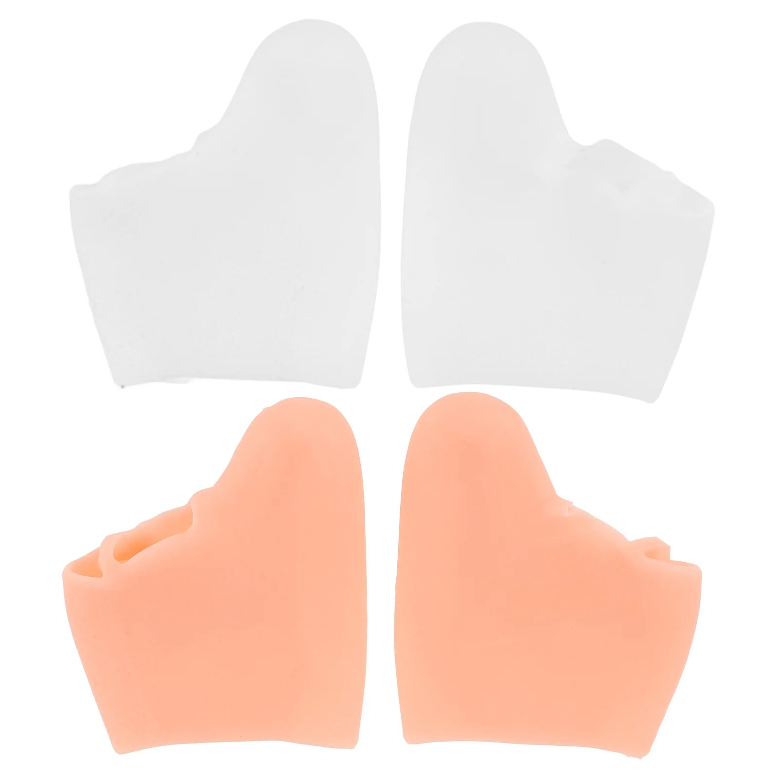 

2 пары силиконовых разделителей пальцев ног, корректирующие рукава, мягкие подушечки для ног, защита плюсны, повседневная одежда, спортивная одежда