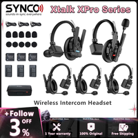 SYNCO Xtalk Xpro  X1 X2 X3 X5 X9 2.4G Wireless Intercom System Communication Headset Wireless Microphone for Sound Recording