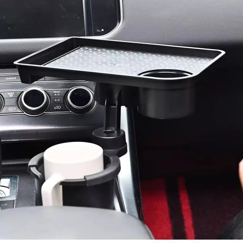 

High Compatible Stand Car Storage Table Car Tray Auto Parts Cup Holder Phone Holder High End Holiday Gift Car Cup Holder Tray