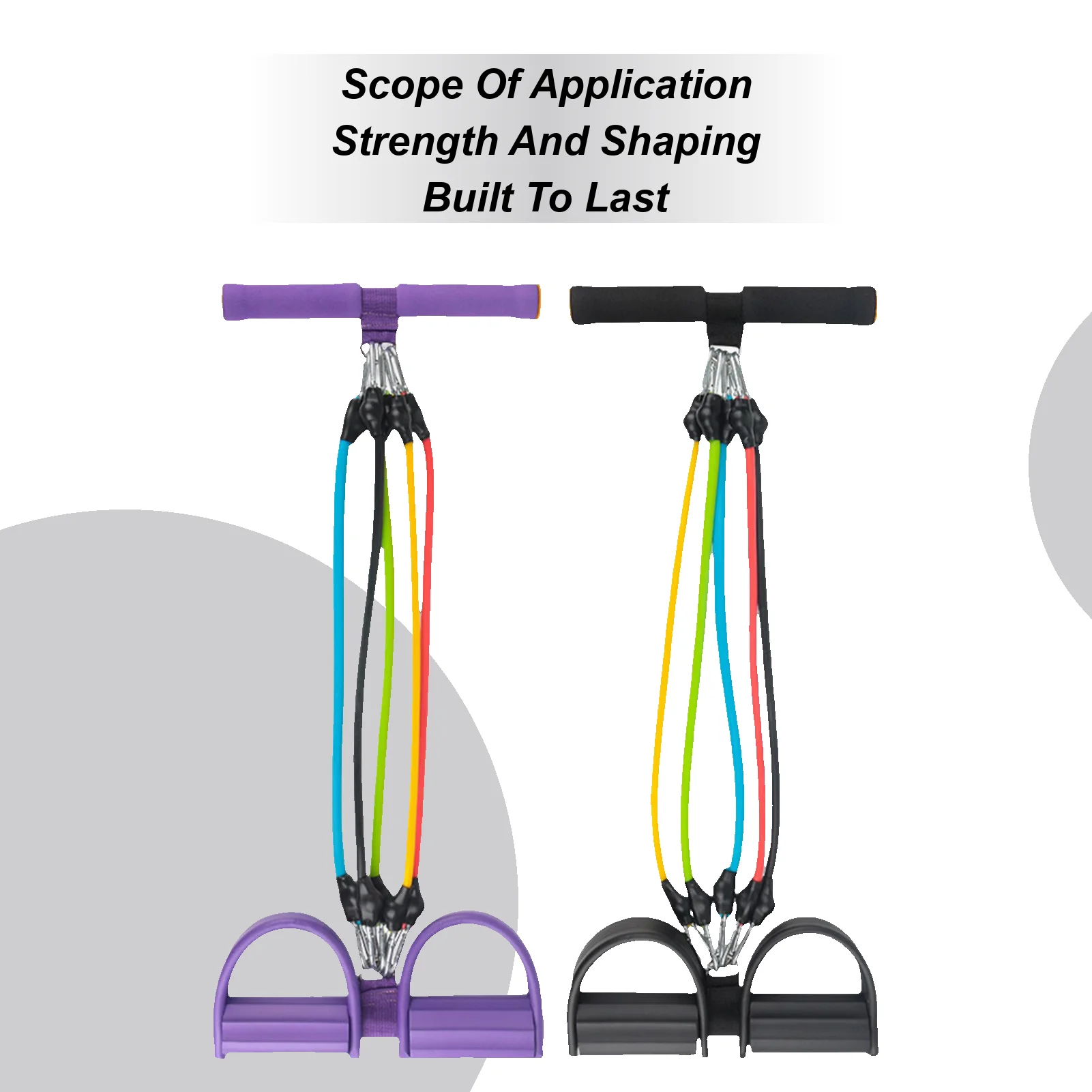 

Pedal Puller Sit Up Exercise Equipment Non Slip Elastic Adjustable Equipment for Arm Training Slimming Home Leg Fitness Waist