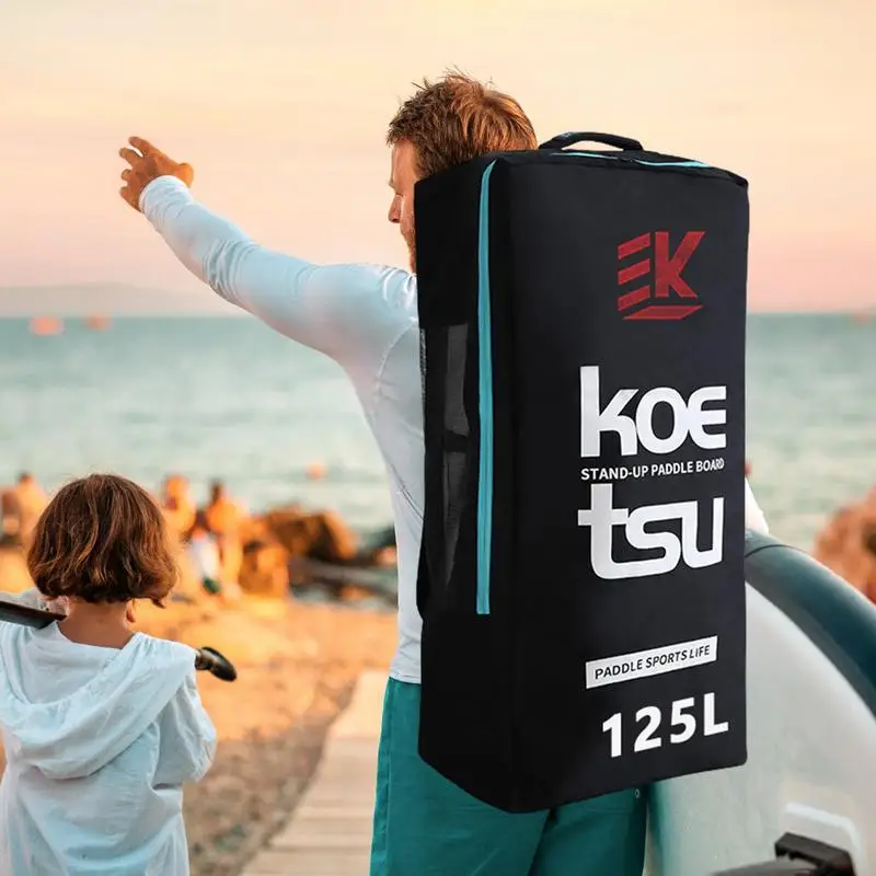 

125L Paddle Board Backpack Waterproof Lightweight Inflatable SUP Paddling Board Large Capacity Portable Storage Bag Backpack