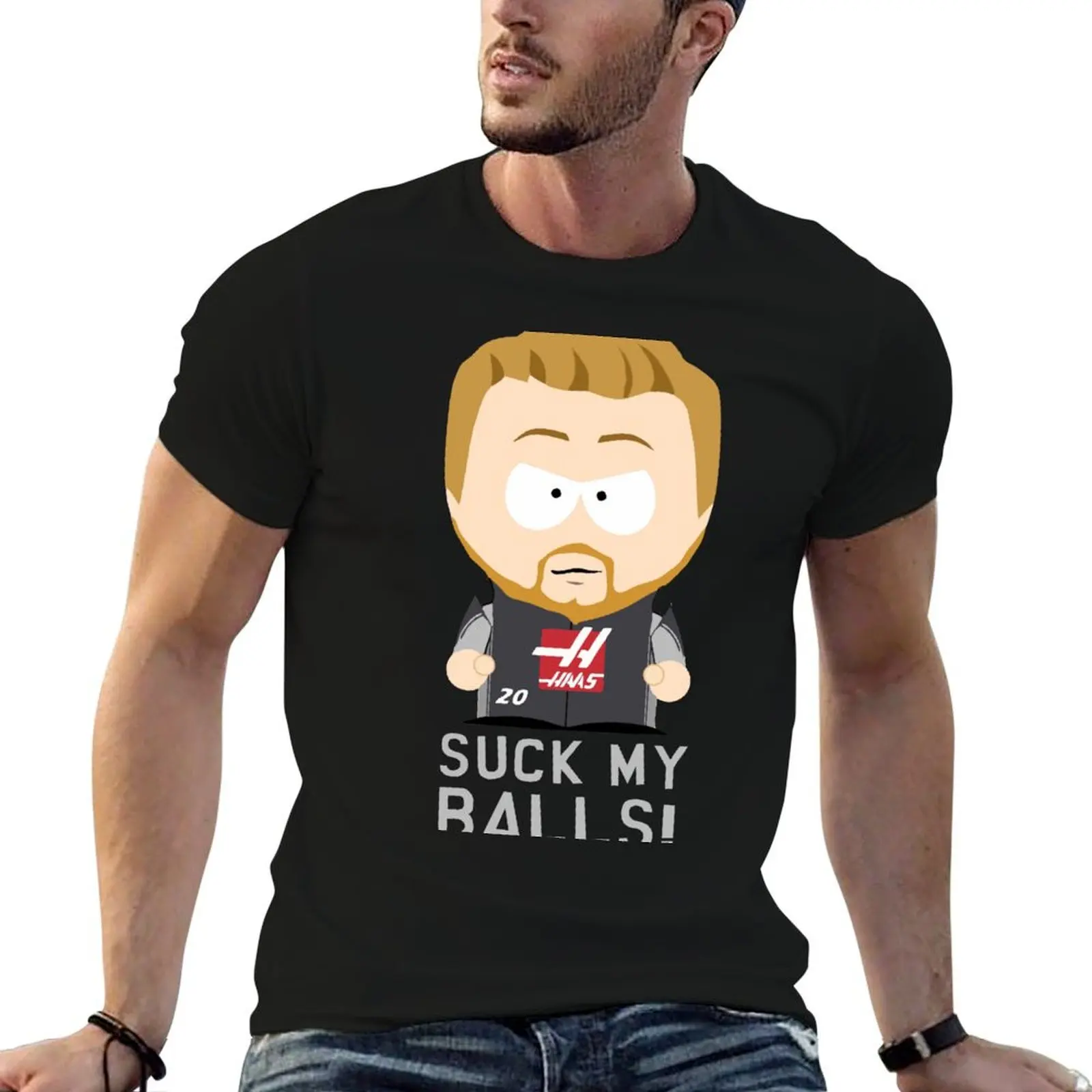 Suck My Balls - Kevin Magnussen (light) T-Shirt Casual Streetwear Short Sleeve Tee
