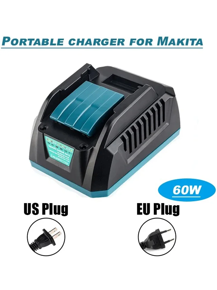 Chargeur de batterie au Lithium DC18RC-2A Compatible avec la batterie Li-ion Makita 14.4V 18V BL1860 BL1850 BL1840 BL1830 chargeur rapide