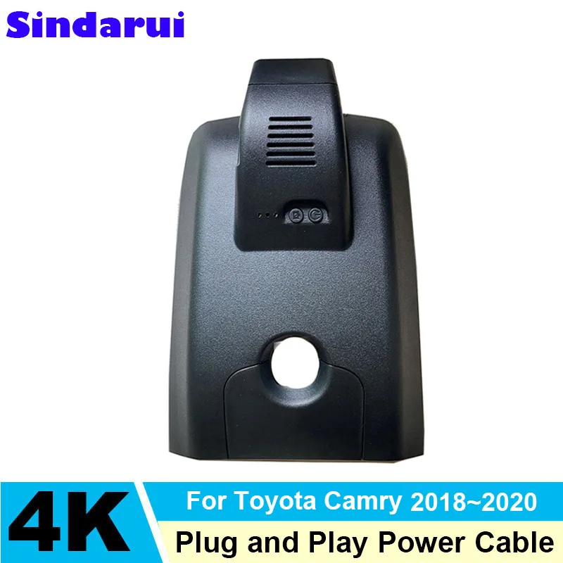 

4K HD 2160P Plug and Play WIFi Автомобильный видеорегистратор с двумя объективами для Toyota Camry 8-го поколения (XV70) 2018 2019 2020 с приложением