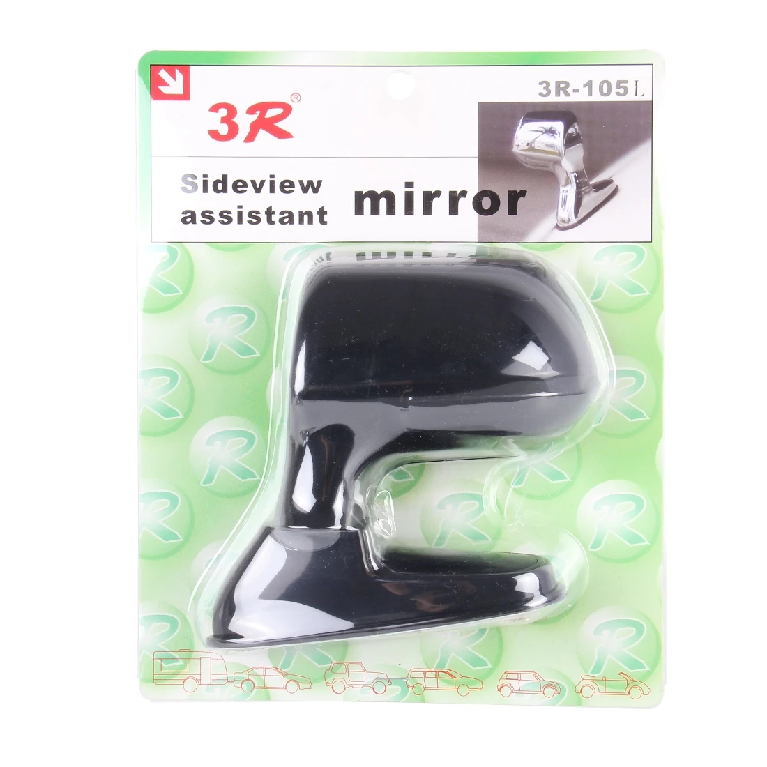 -105 360 Degree Rotatable Left Side Assistant Mirror for Auto Car