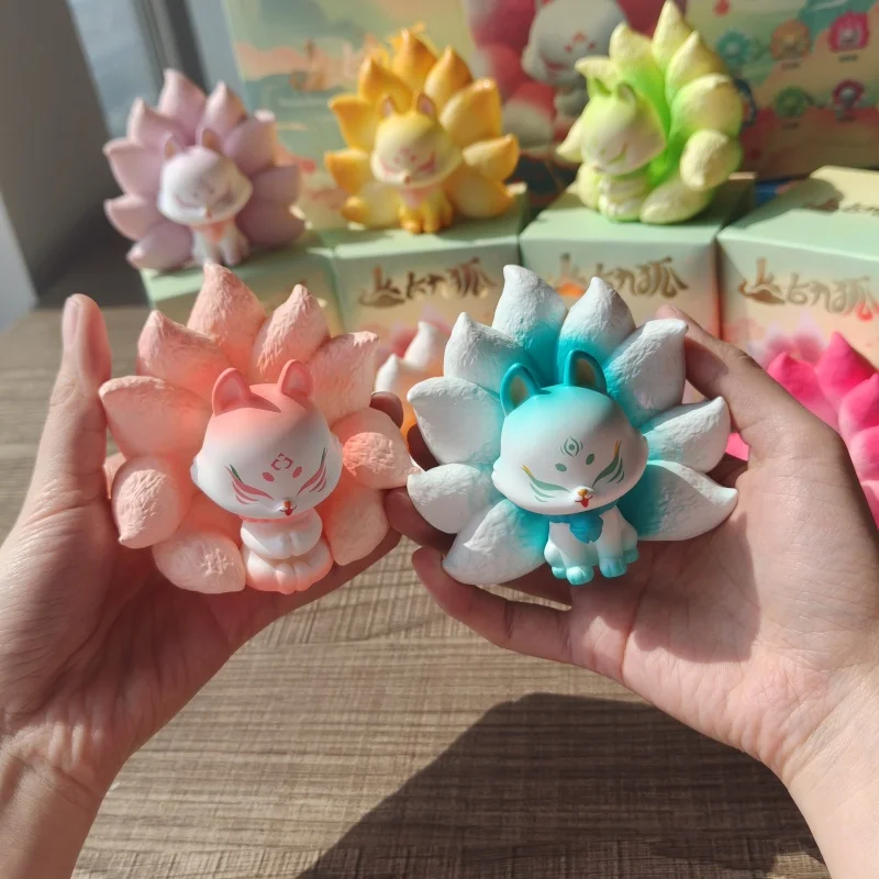 Hot Sale Replica Nine-Tailed The Ancient Fox 2nd Generate Model Blind Boxes Desktop Ornament Children Holiday Birthday Gift Toys