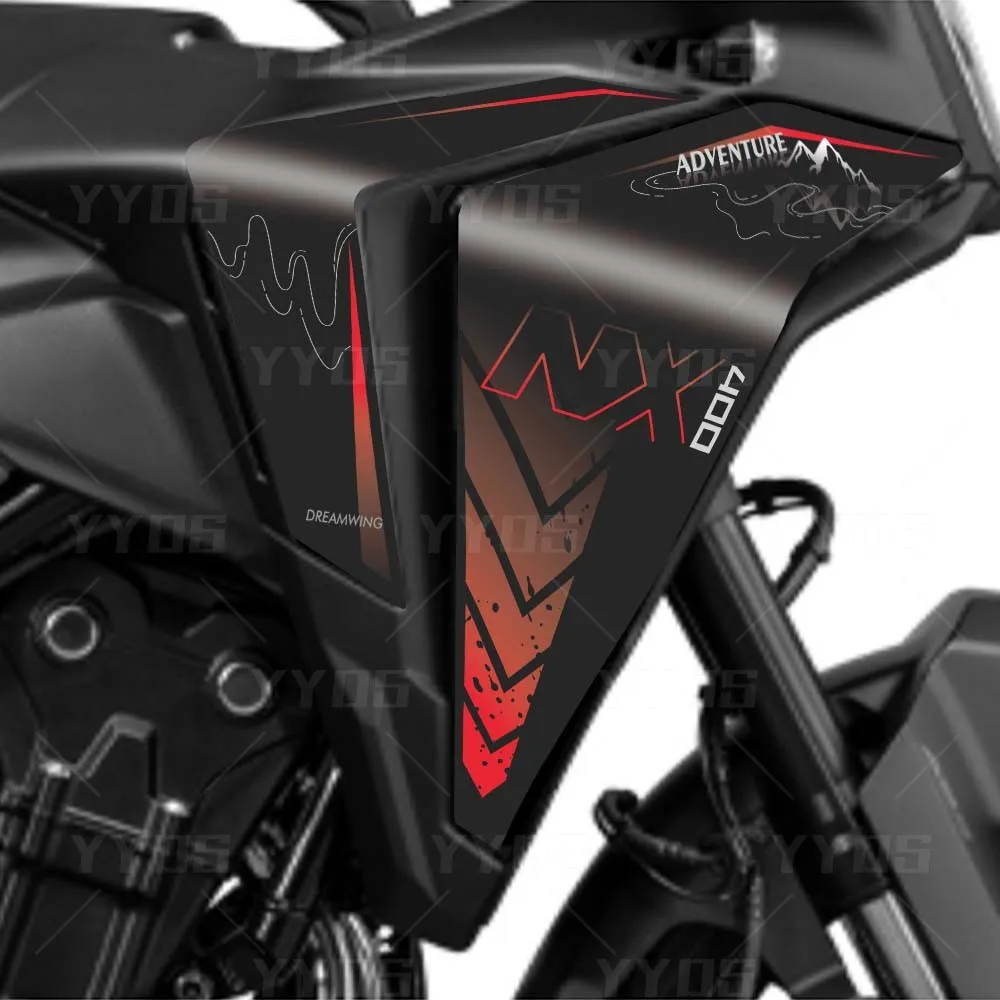 ل NX400 NX 500 nx400 NX500 دراجة نارية الجسم الجانب لوحة هدية حامي ملصق مقاوم للماء المضادة للخدش أعواد تزيين