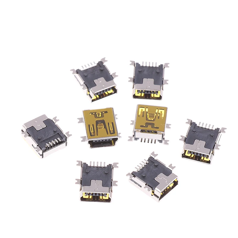 10/20 قطعة USB صغير أنثى موصل مقبس التوصيل 5pin SMD نوع منفذ USB لشحن الذيل منافذ بيانات الهاتف المحمول
