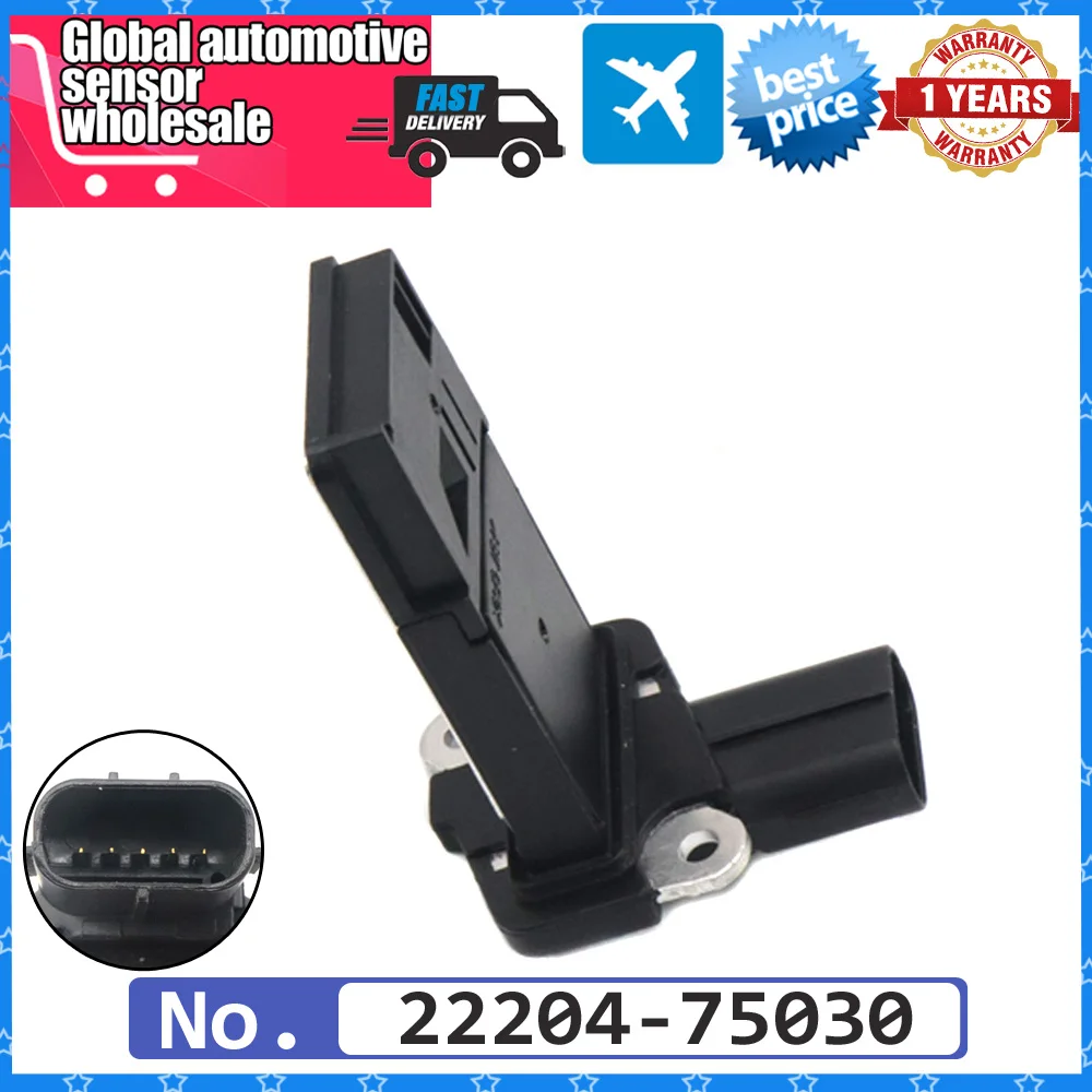 22204-75030 Автомобильный датчик массового расхода воздуха 22680-AA360 для Toyota Sequoia Tundra Subaru Forester Impreza Legacy Liberty 2.0 22204-75030 Автомобильный датчик массового расхода воздуха 22680-AA360 для Toyota Sequoia Tundra Subaru Forester Impreza Legacy Liberty 2.0