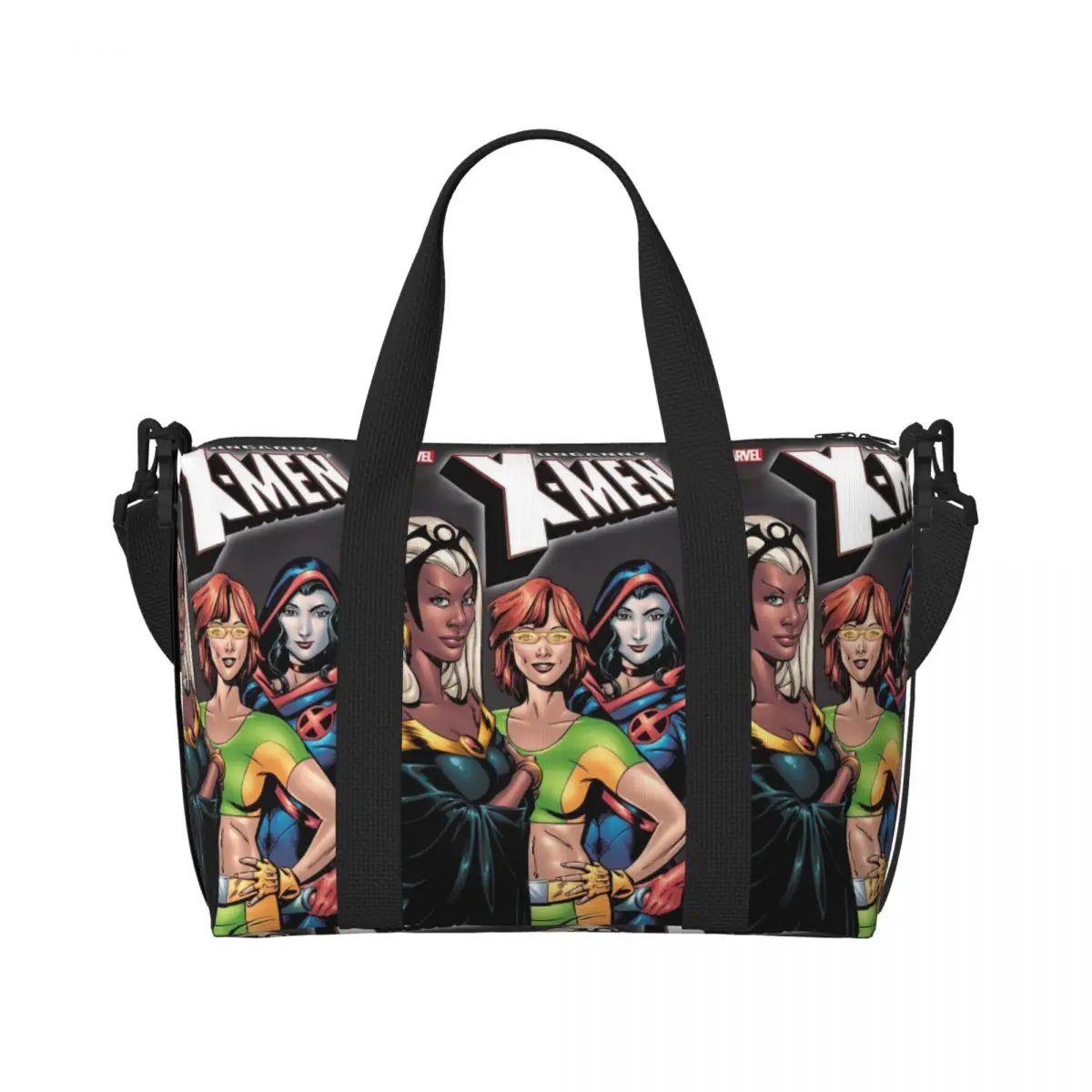 

Custom Lady Mastermind Phoenix Tote Bag Women Large Capacity X-Men Superhero Gym Beach Shoulder Travel Bag