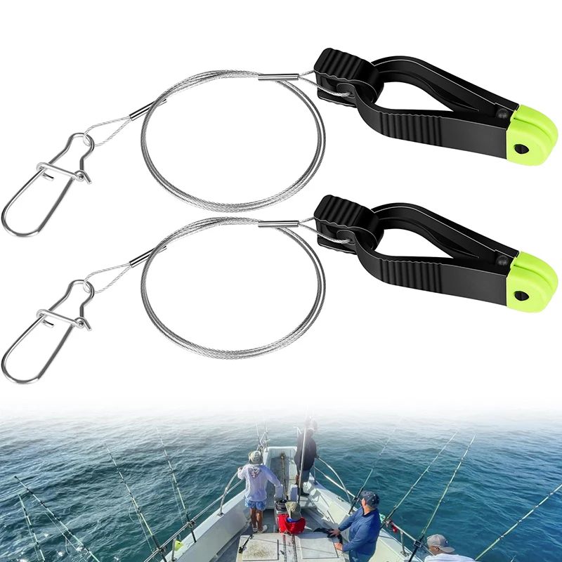

1181 Mini Power Grip Plus Line Release with 18-Inch Leader & Cannonball Snap, Fishing Downrigger Line Release,Adjustable Tension