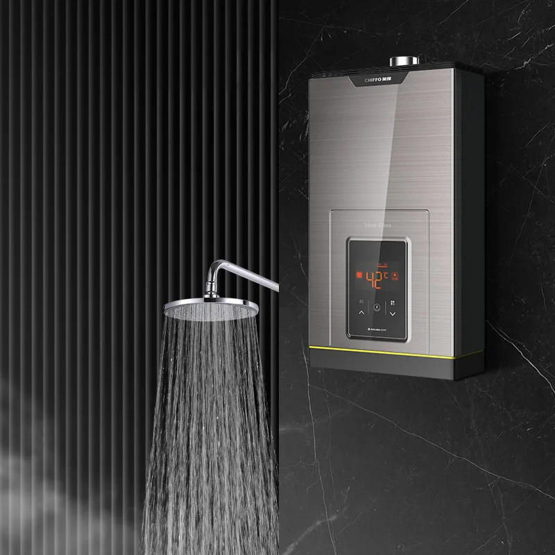 Chauffe-eau domestique intelligent à gaz sans réservoir, chauffage instantané, cuivre sans oxygène, température constante, chauffe-eau intelligent pour le bain