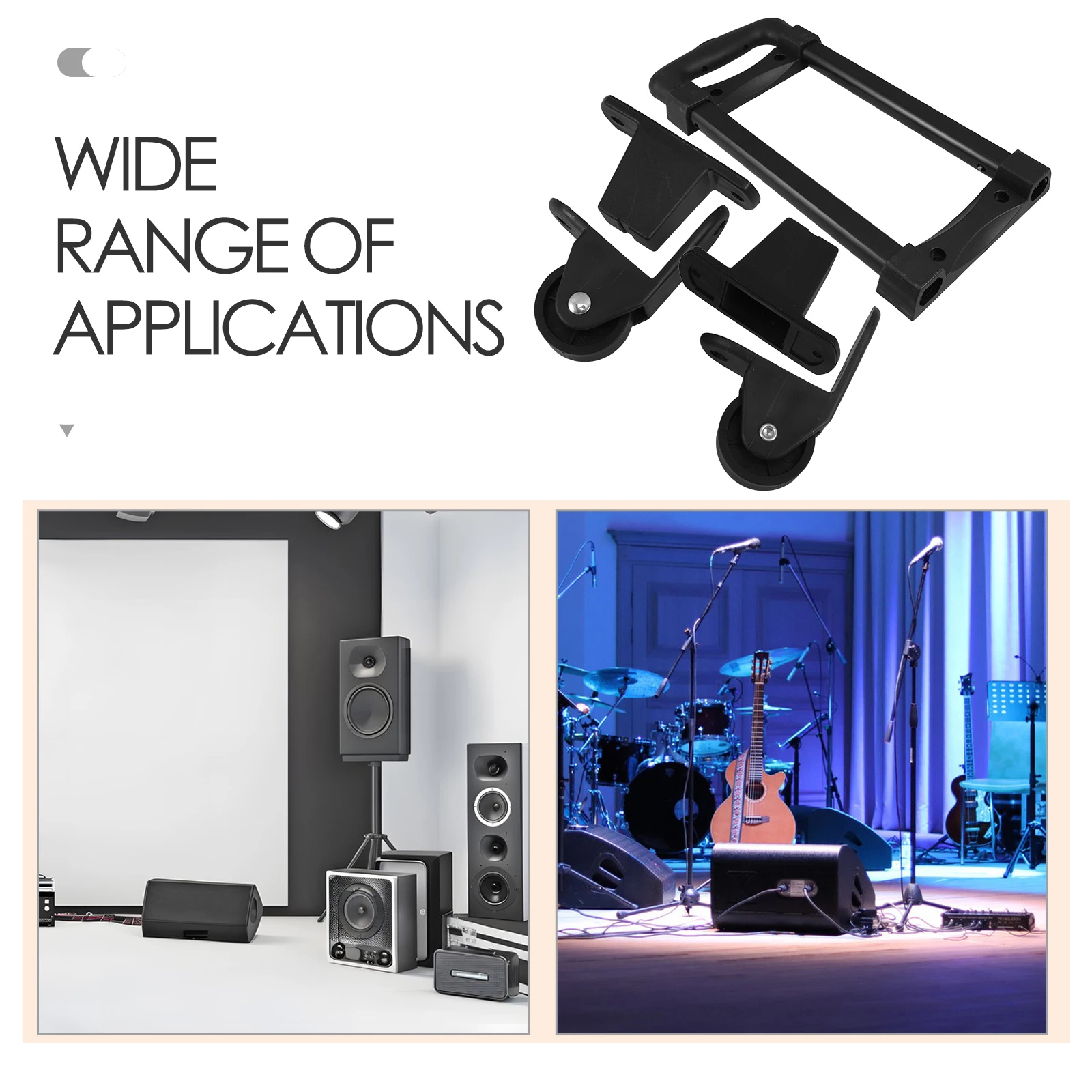 

1 set Stage Audio Pull Handle Lightweight Foldable Speaker Cabinet Grasp Spring Steel For Portable Sound Equipment Storage