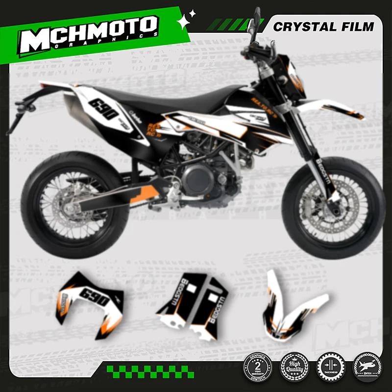 

MCHMFG New Style Motorcycle Graphics Decals Stickers Kit For KTM 2008 2009 2010 2011 SMC690 LC4
