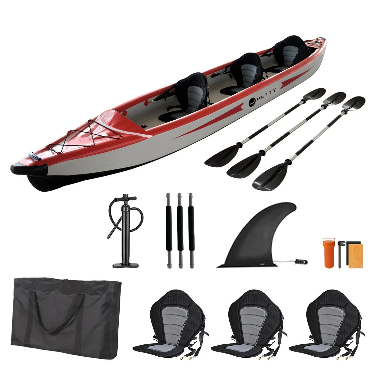 

OEM factory wholesale inflatable folding kayak multi-functional kayka boat assault boat customization