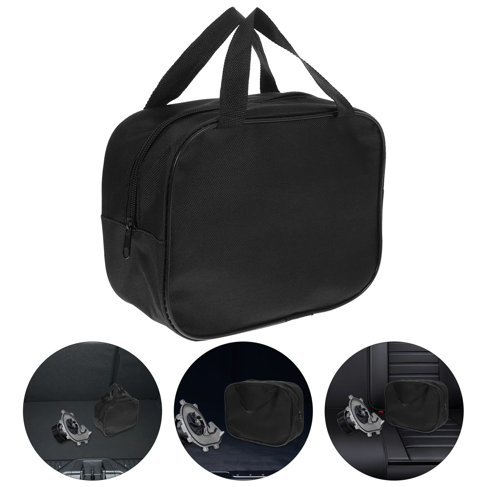 

Single Cylinder Air Pump Carry Bag Portable Car Cleaning Tool Storage Pouch For Outdoor Travel Vehicle Emergency Pump