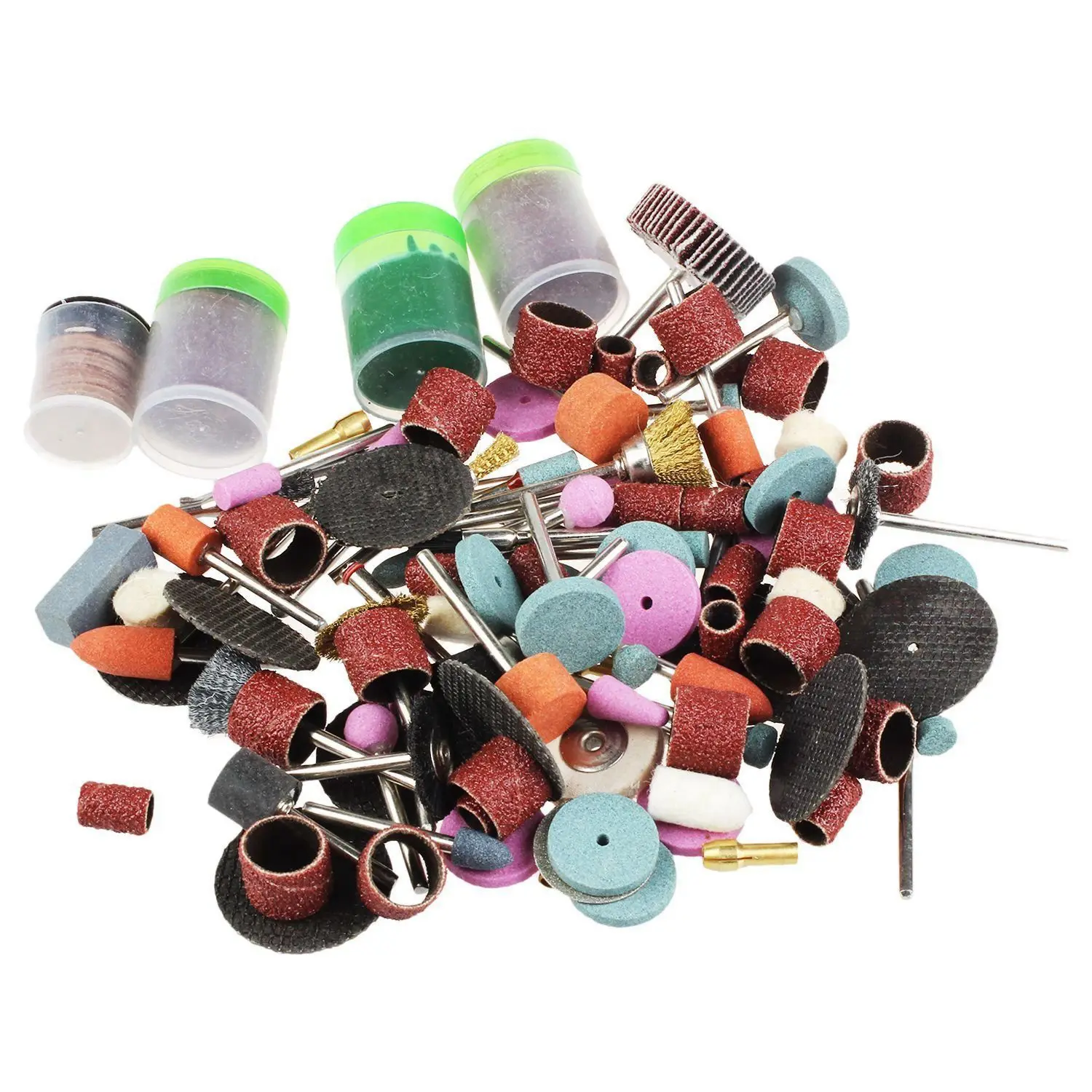 147피스 비트 세트, 미니 드릴 로터리 공구 & 드레멜 연삭용, 3X 스프링 내부 외부 디바이더 캘리퍼 세트 8인치-AT30