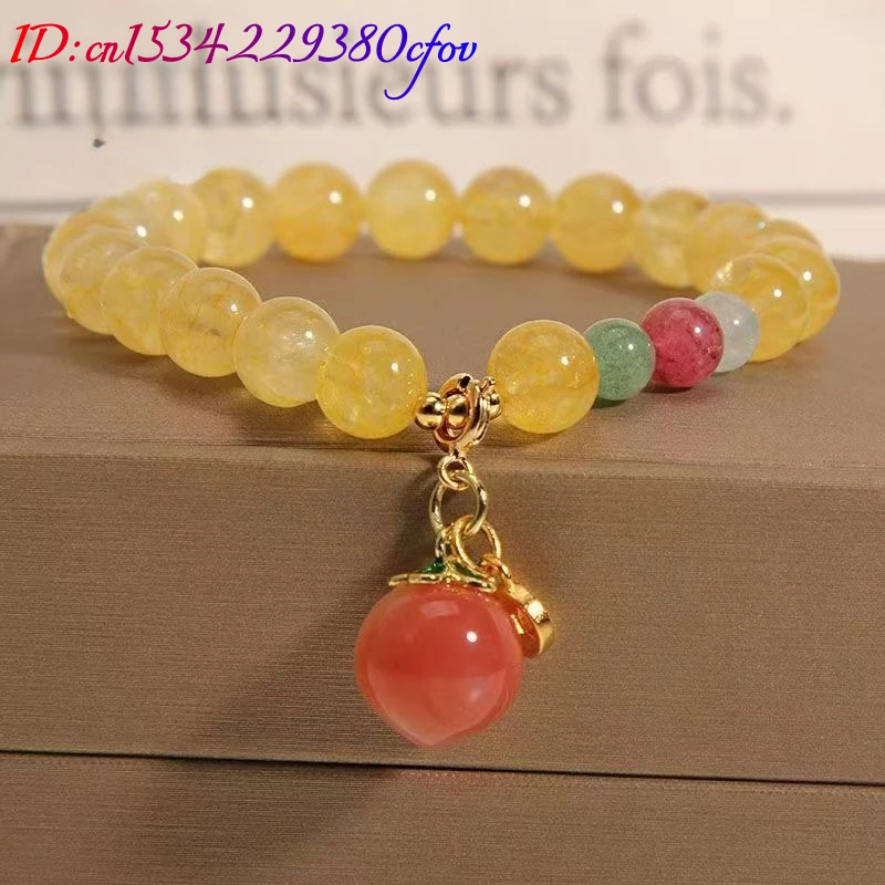 Luck New Real Jade Beads Bracelets Amulet Natural Jewelry Bangle Talismans Accessories Carved Gemstone Gifts for Women Charm view 3