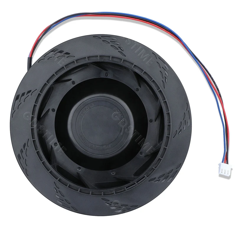 Gdstime 150MM Fan DC 12V 150MM*35MM Centrifugal Turbo Cooler Fan 15035 Large Air Round Fan 15CM Dual Ball 3PIN PWM Pipe Blower image 3