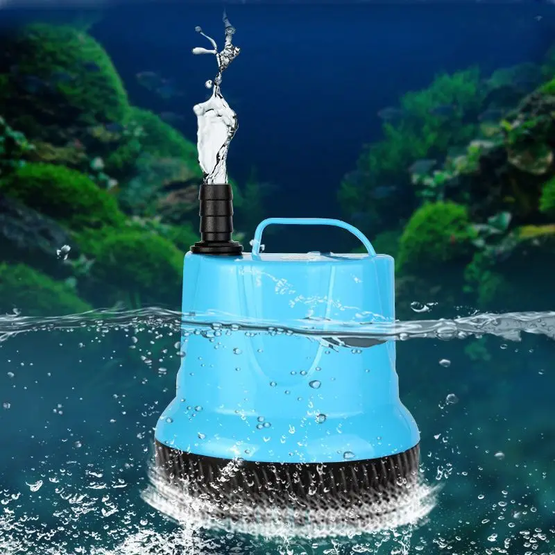 Aquarium Submersible Pump, Fish Tank Circulating Water Pump, Water Change Pump, Filter with Waste Suction Function