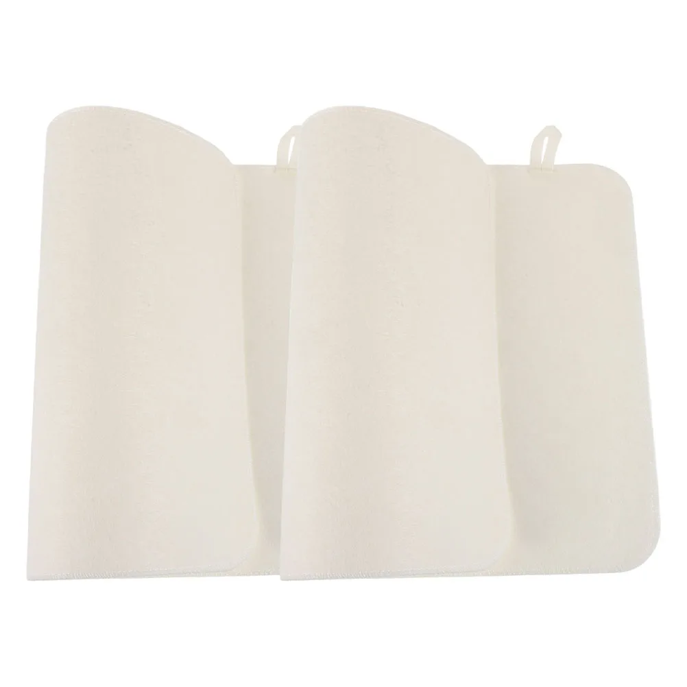 

2 Pcs Thickened Sauna Mat Bath Cushions Floor Hat Felt Bench Fireproof Shower Man Tent Pad
