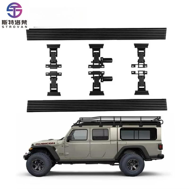 

STLF CLRAK 4x4 Waterproof Electric Side Steps Power Running Boards for 2020-2024 Gladiator